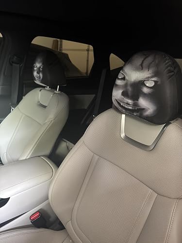 Customer photo of the headrest cover fitted in a car